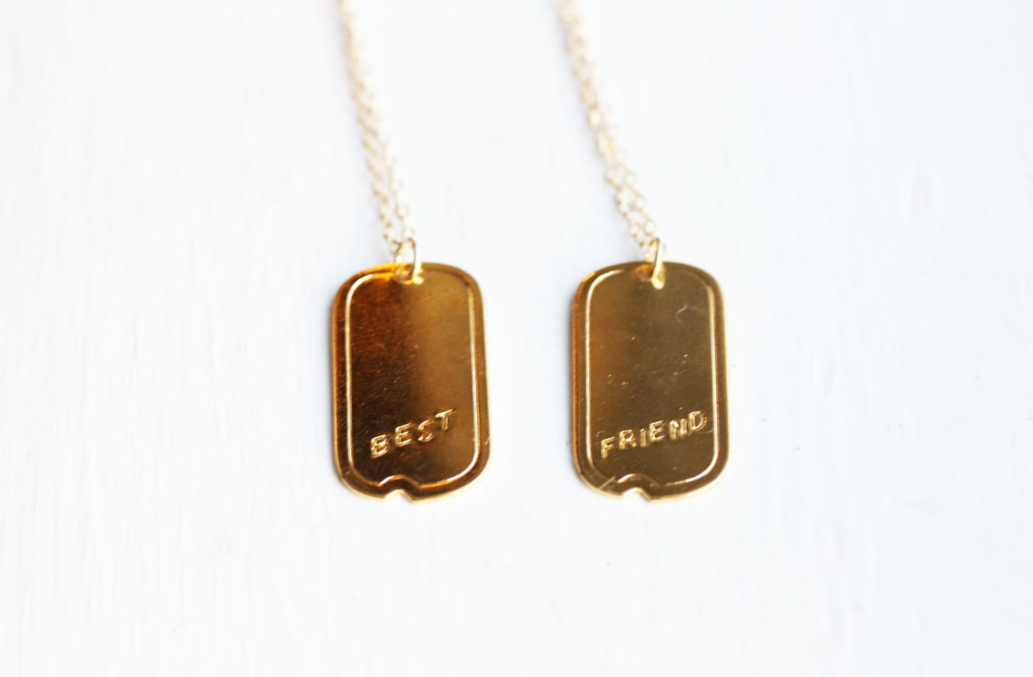 Bester Freund Halsketten Set, Bff Halsketten, Freundschaft Halskette, Gold Charm Gefüllt von diamentdesigns