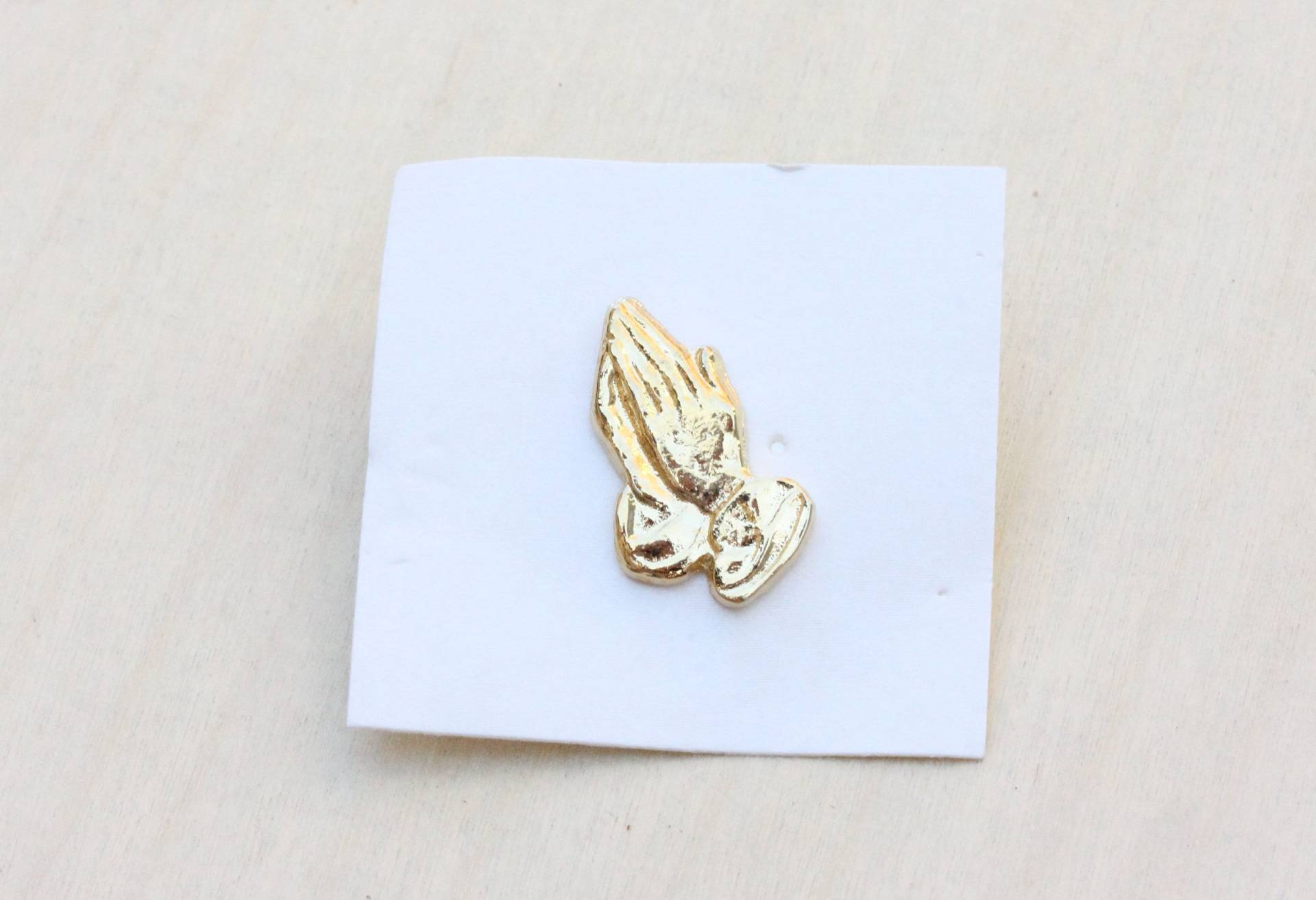 Betende Hände Pin, Religiöse Gott Brosche, Religion Gold Gebet Pin von diamentdesigns