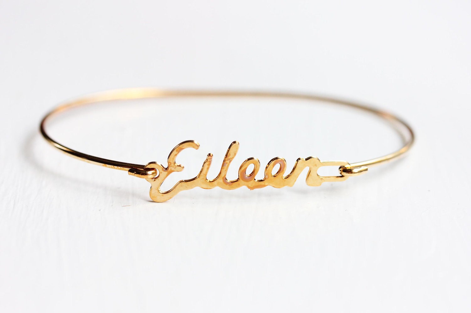 Eileen Namensarmband Gold, Namensarmband, Vintage Goldarmband, Armband von diamentdesigns