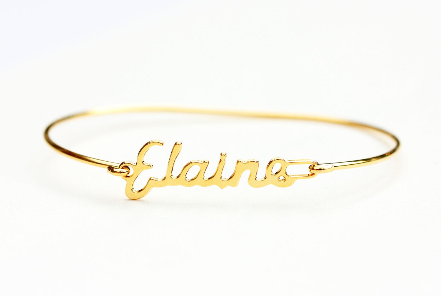 Elaine Namensarmband Gold, Namensarmband, Vintage Goldarmband, Armband von diamentdesigns