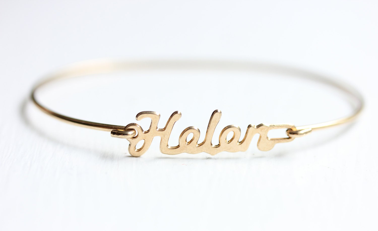 Helen Namensarmband Gold, Namensarmband, Vintage Goldarmband, Armband von diamentdesigns