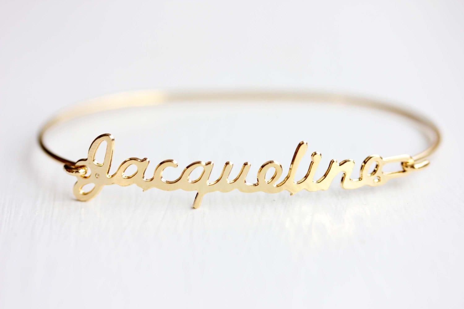 Jacqueline Namensarmband Gold, Namensarmband, Vintage Goldarmband, Armband von diamentdesigns