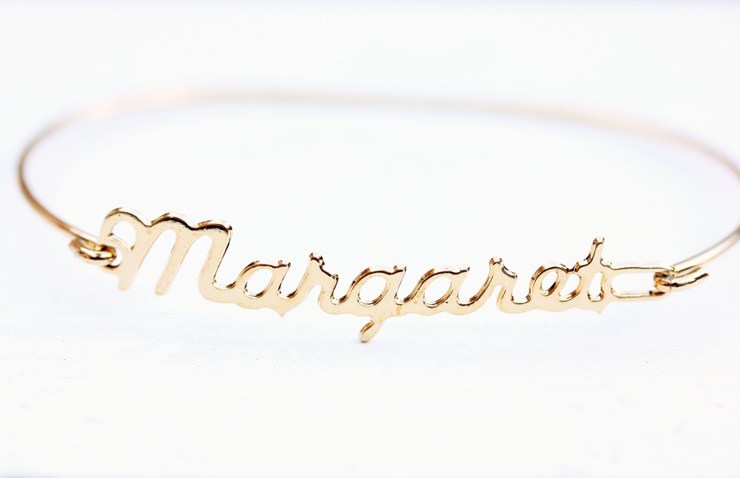 Margaret Namensarmband Gold, Namensarmband, Vintage Goldarmband, Armband von diamentdesigns