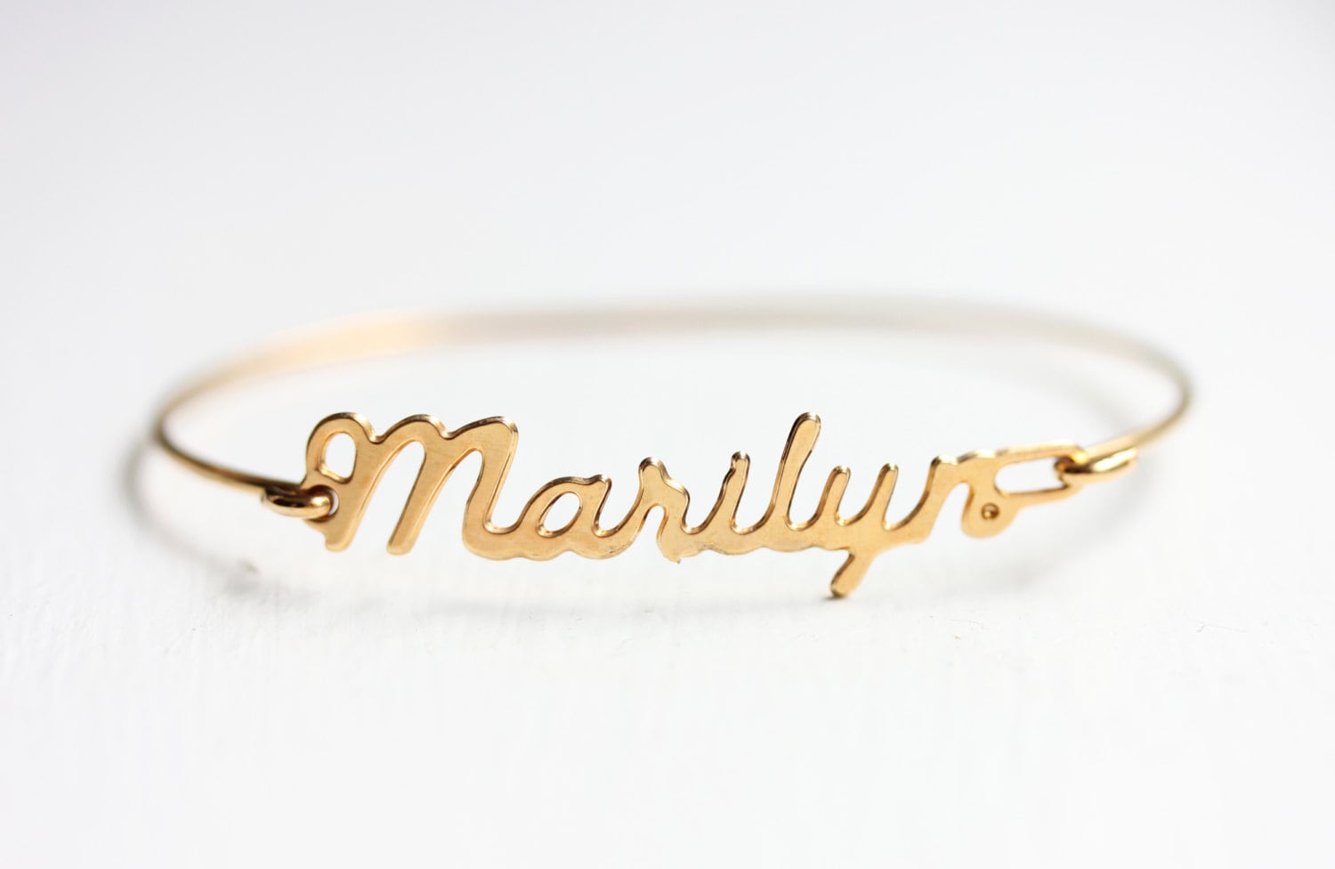 Marilyn Namensarmband Gold, Namensarmband, Vintage Goldarmband, Armband von diamentdesigns