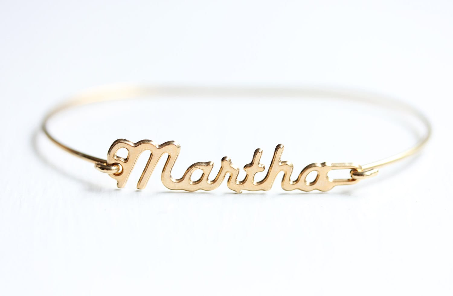 Martha Namensarmband Gold, Namensarmband, Vintage Goldarmband, Armband von diamentdesigns