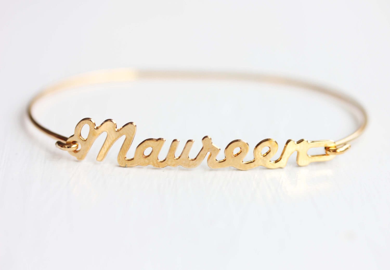 Maureen Namensarmband Gold, Namensarmband, Vintage Goldarmband, Armband von diamentdesigns