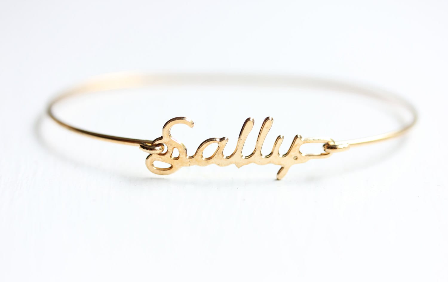 Sally Namensarmband Gold, Namensarmband, Vintage Goldarmband, Armband von diamentdesigns