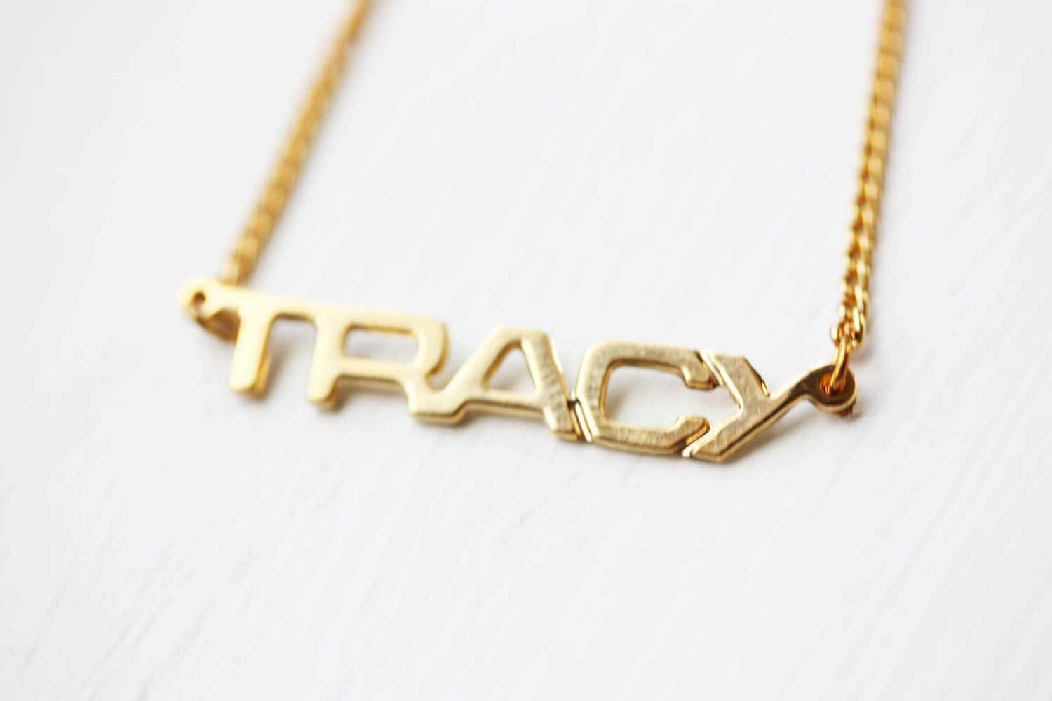 Trazy Namenskette Gold, Namenskette, Vintage Goldkette, Halskette von diamentdesigns