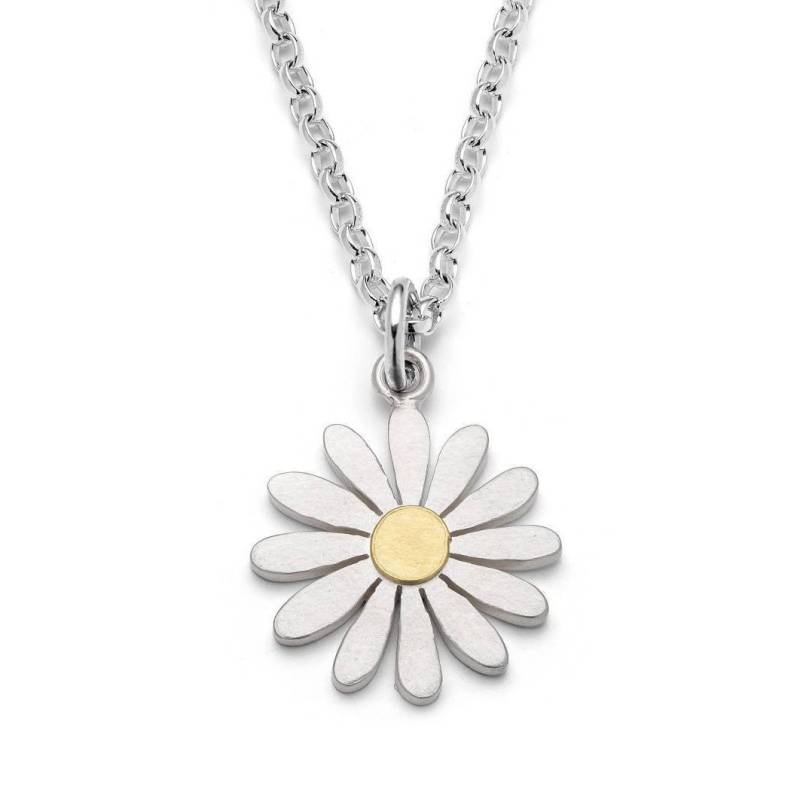 Asterblüten-Halskette Aus Silber Und 750Er Gold von dianagreenwood