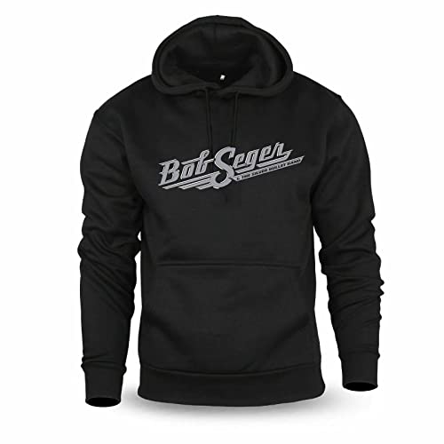 diari Bob Seger and The Silver Bullet Logo Men's Hoodie Hooded Sweatshirt Black XXL von diari