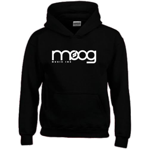 diari MOOG Synthesizer Logo Men's Black Hoodie Sweatshirt Size S-3XL Black L von diari