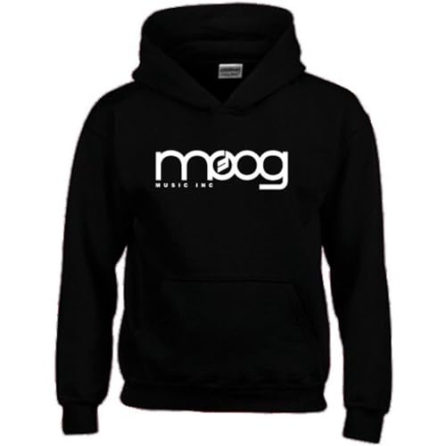 diari MOOG Synthesizer Logo Men's Black Hoodie Sweatshirt Size S-3XL Black XXL von diari