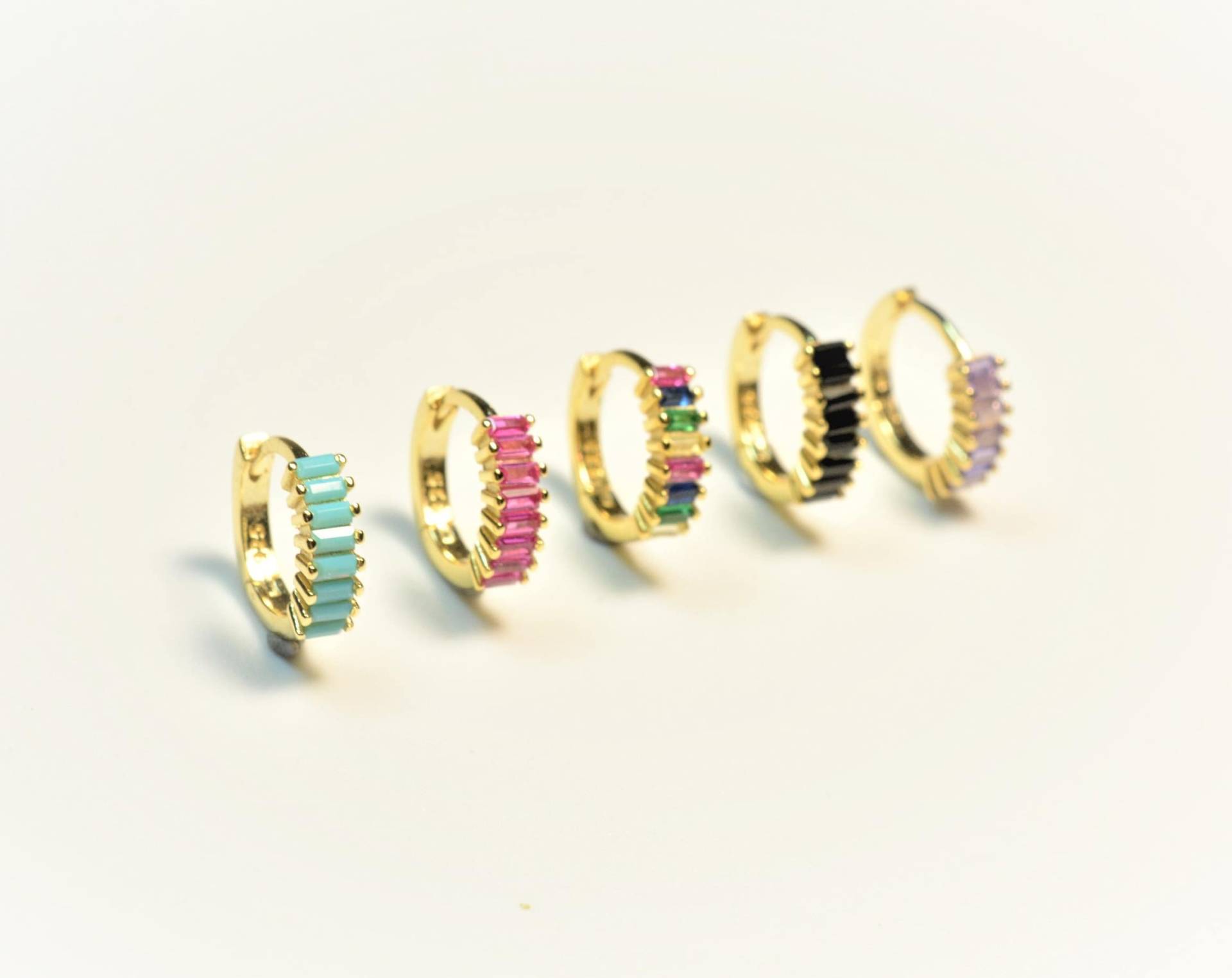 Gold Ohrringe | Huggie Silberne Mini-Ohrringe von diatjewels
