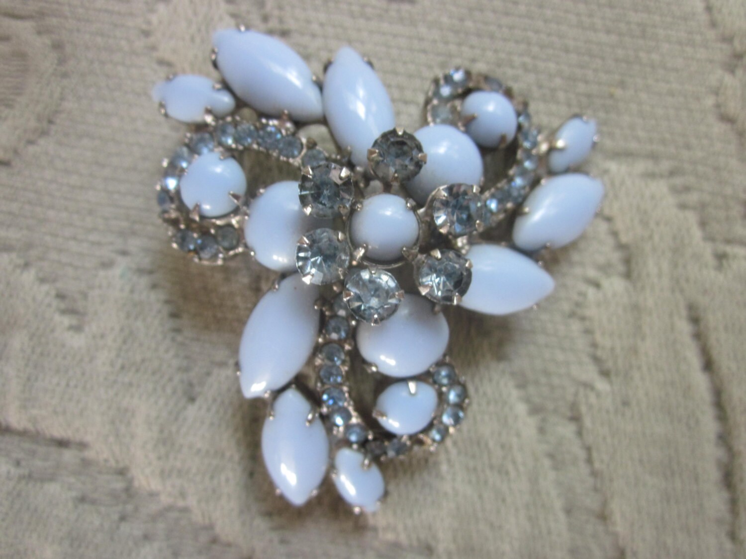 Große Strass-Brosche, Vintage Brosche, Wunderschöne von diddle47