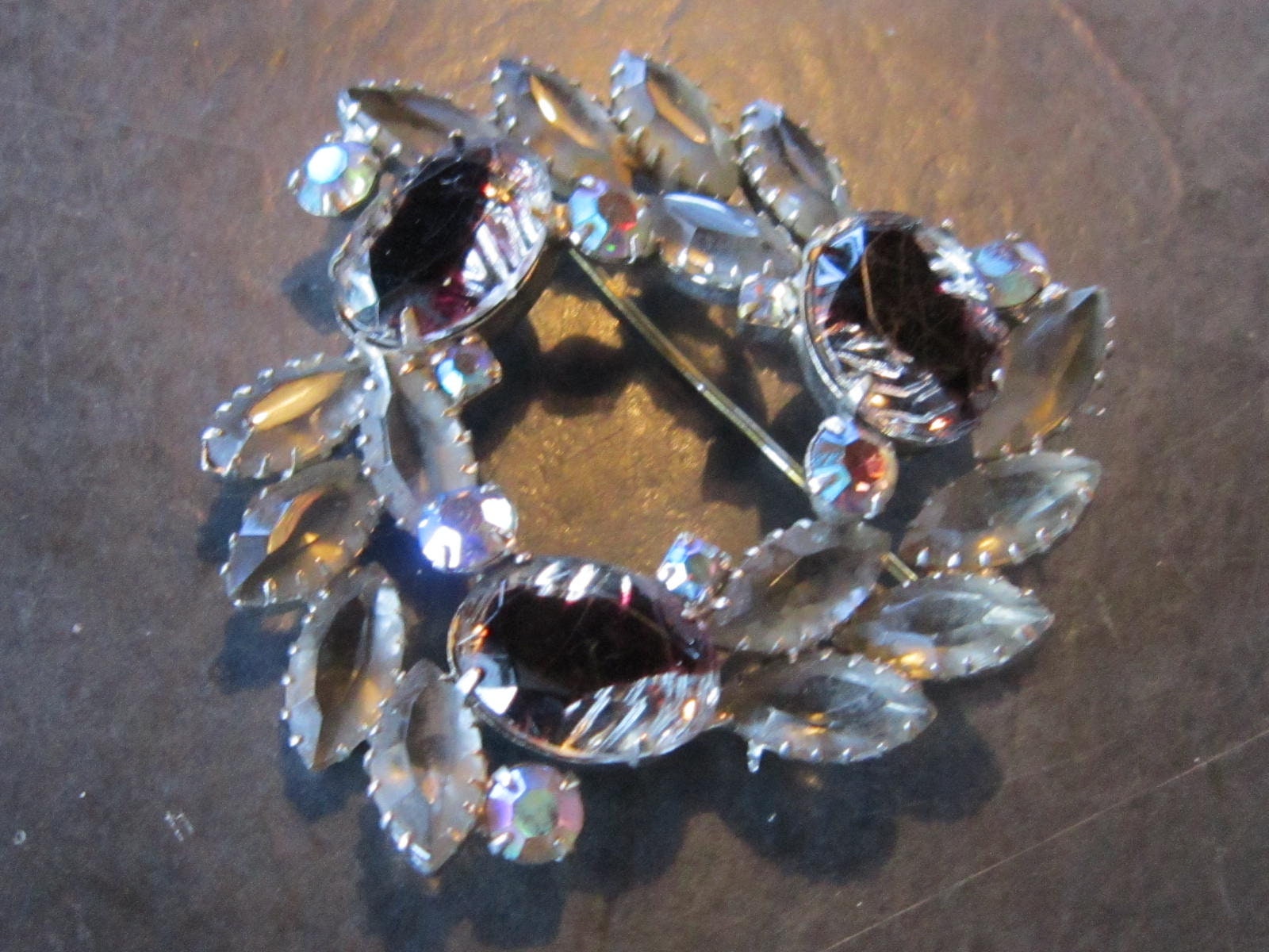 Große Strass-Brosche Schwarz-Grau Und Ab-Steine, Die Alle Stift Set 2 2/8" Wunderschöne von diddle47