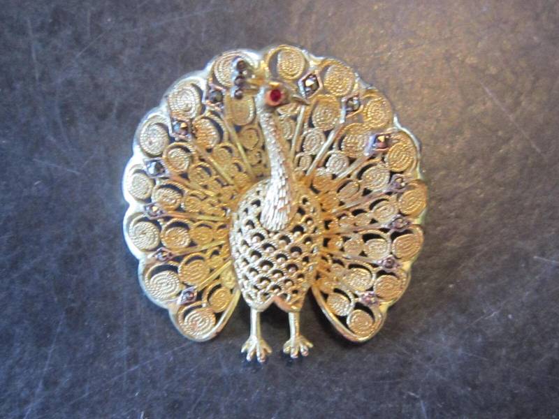 Sale Pfau Anstecknadel Prachtvolles Detail 30 Mm von diddle47