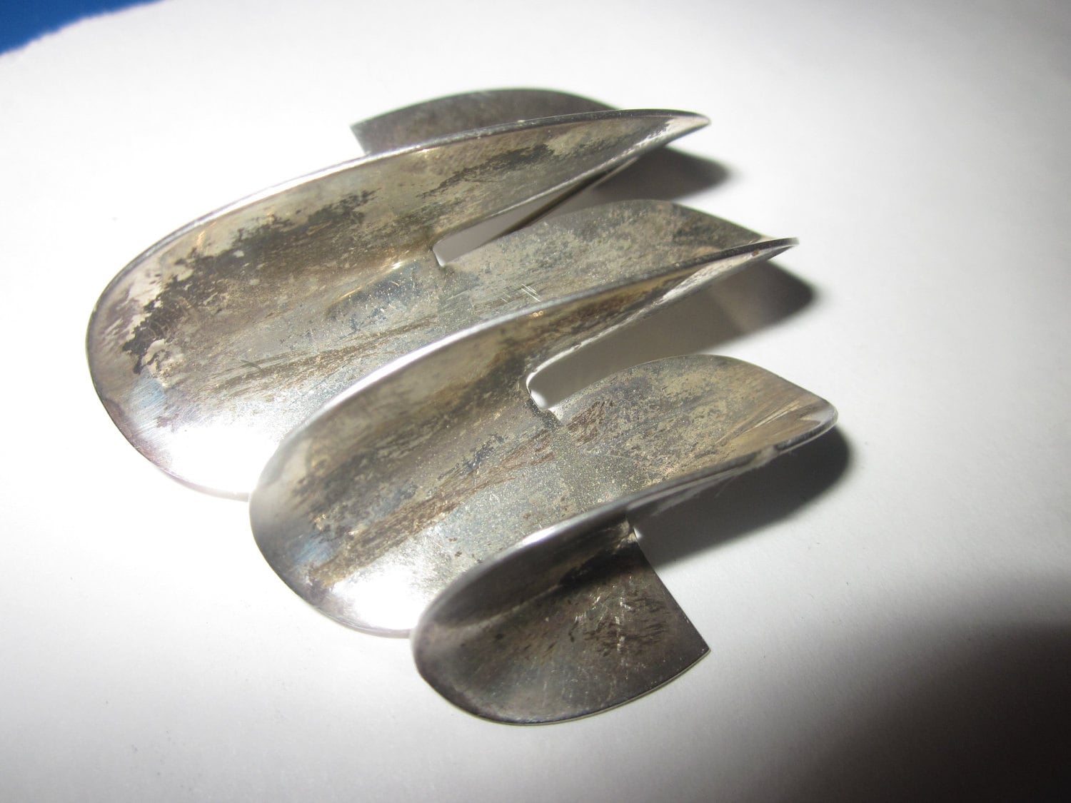 Sale Sterling Pin Mexiko Modernistisch T C 103 Taxco Ungewöhnlichste Brosche Groß von diddle47