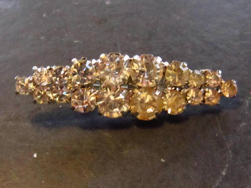 Strass Pin 2 1/4" Lang Sehr Funkelnd Große Zange Set Steine von diddle47
