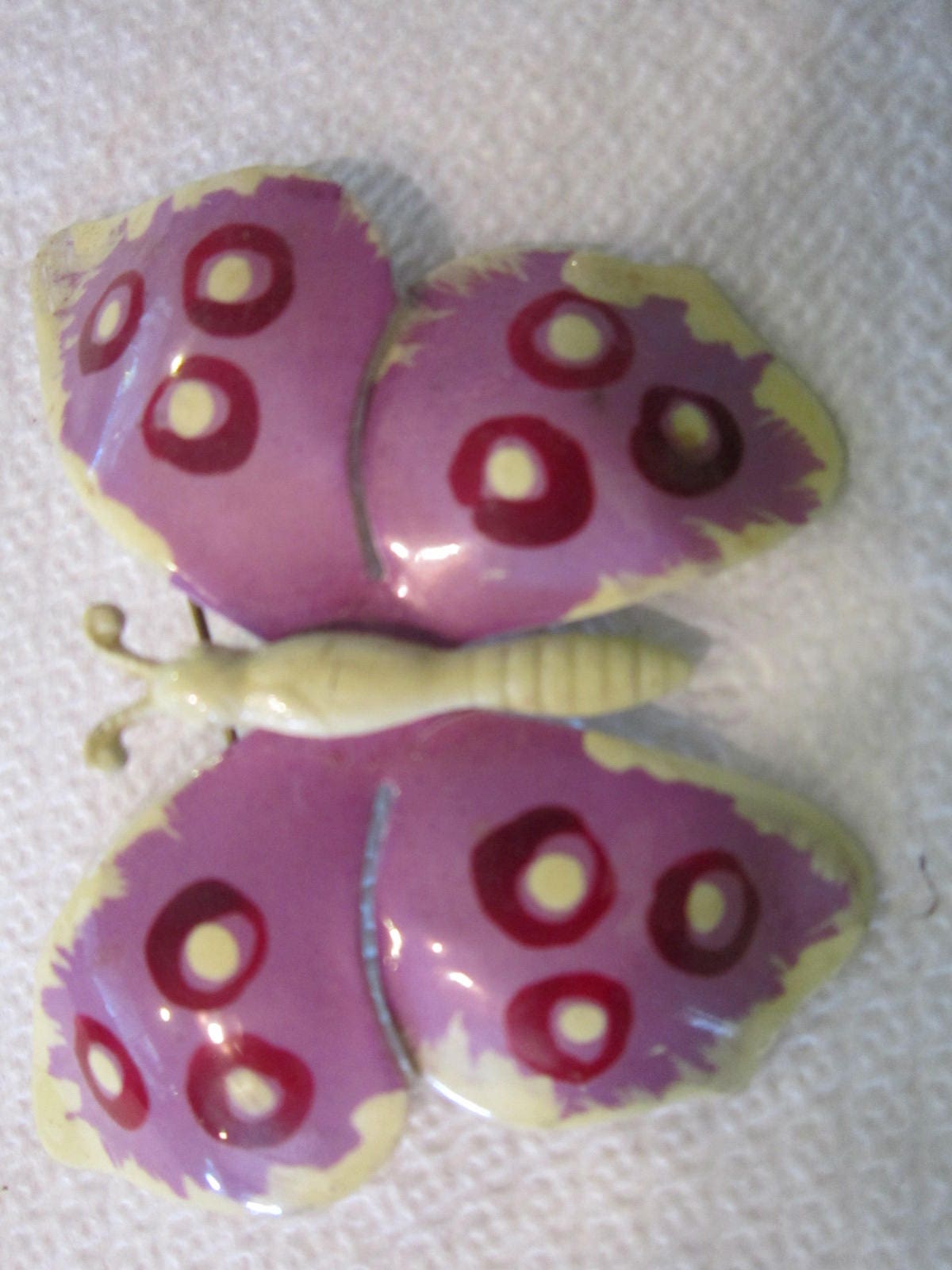 Vintage Schmetterling Stift Metall Deutschland Bunt von diddle47