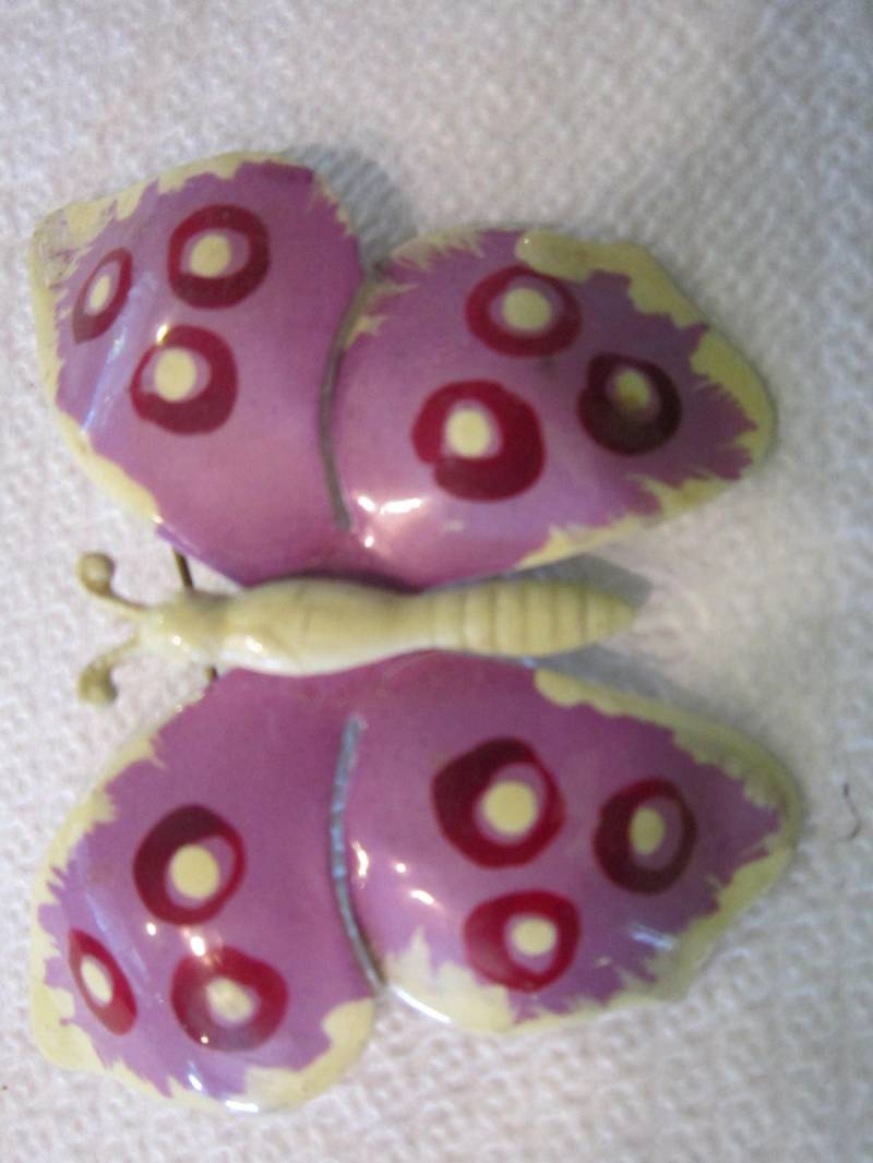 Vintage Schmetterling Stift Metall Deutschland Bunt von diddle47