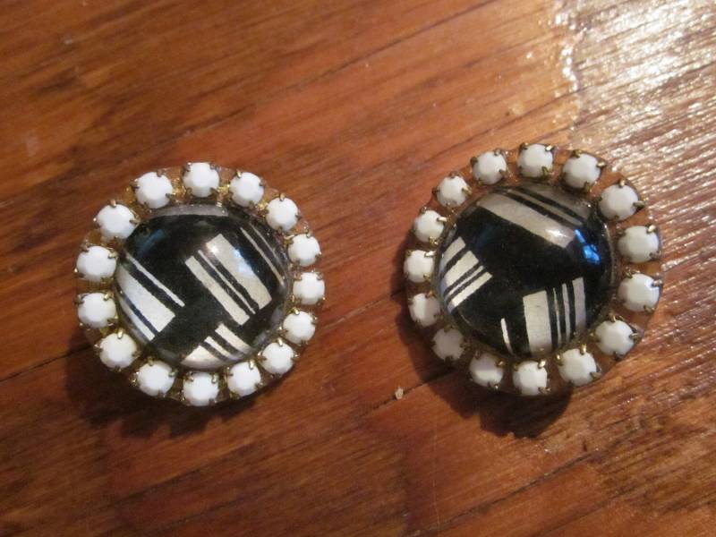 Vtg Lucite Deco Blase Ohrringe von diddle47