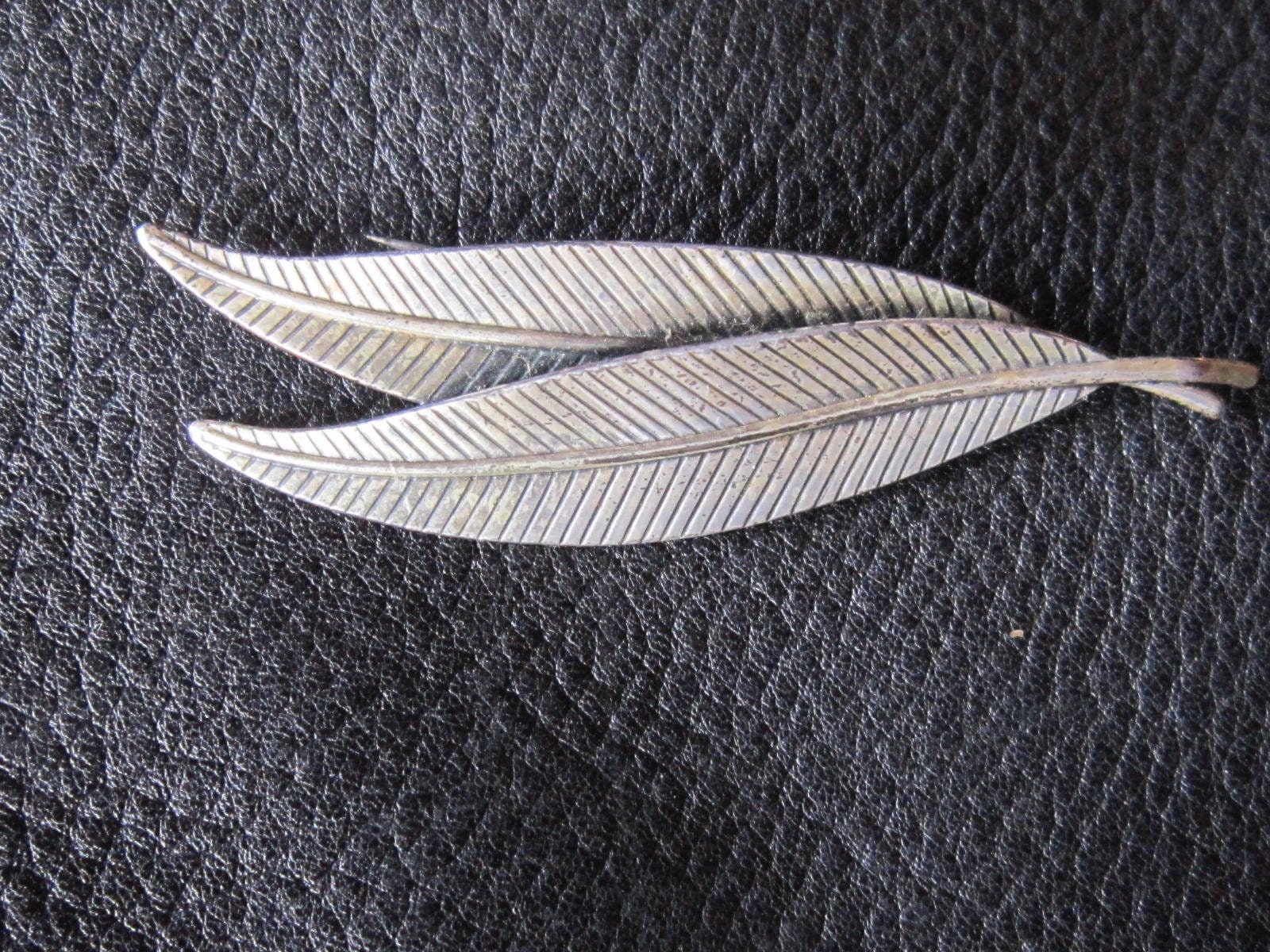 sterling Blatt Juwel Kunst 3 2/8" Brosche Blätter sterling Blatt Juwel Kunst 3 2/8" Brosche Blätter von diddle47