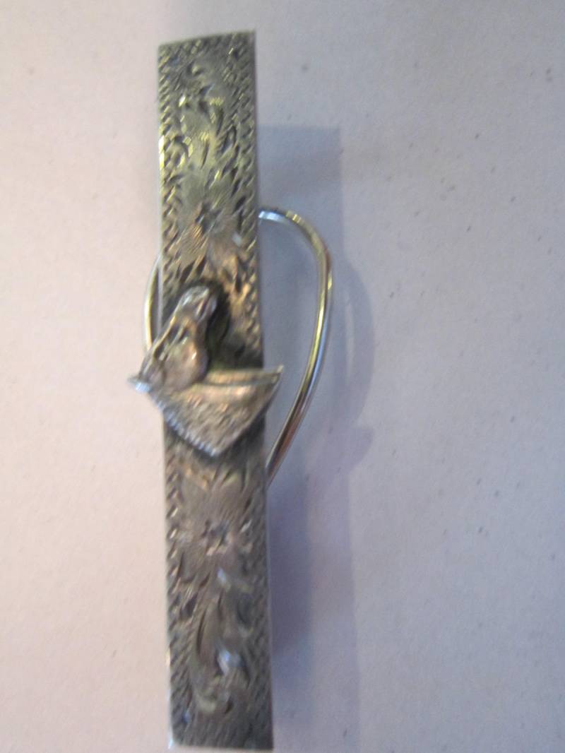 sterling Krawattennadel Krawatte Spange Pferd Vintage von diddle47