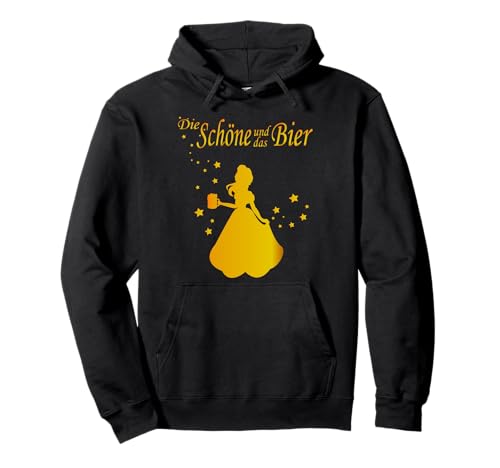 die schöne und das bier Kostüm damen JGA Karneval Fasching Pullover Hoodie von die schöne und das Bier designs