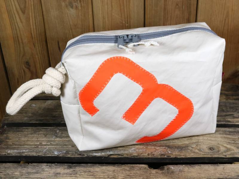 Kulturbeutel "Ahoi" Xl Aus Segeltuch von dieKunterbunten