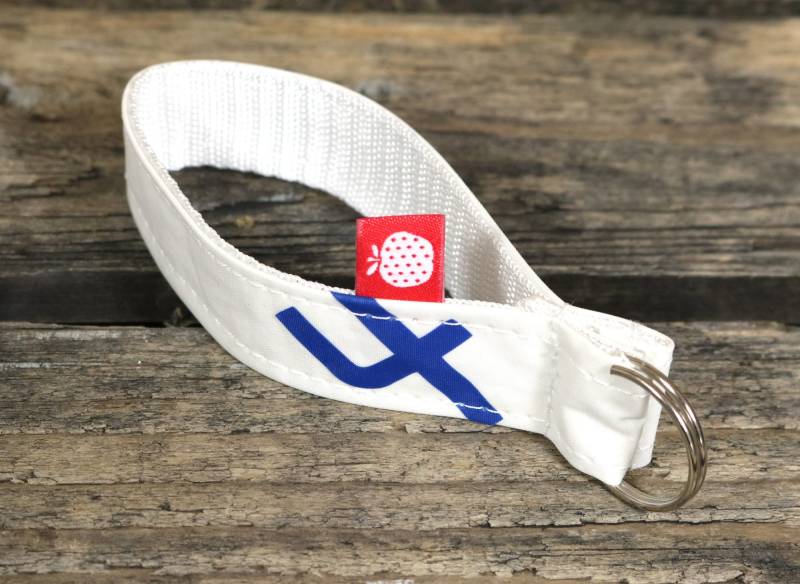 Schlüsselband Aus Segeltuch - Upcycling Segel von dieKunterbunten
