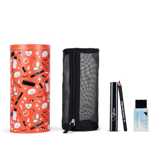 Diego Dalla Palma Geschenkbox für Damen, Ciglione 11 ml, zweiphasiger Make-up-Entferner, 30 ml, schwarzer Augenstift 01 mit Tasche von diego dalla palma
