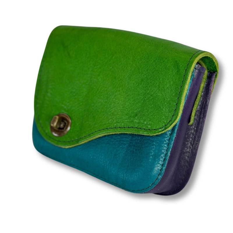 Gestalte Deine Kleine Bunte Umhängetasche Handtasche Kindertasche Ledertasche Tasche Leder Gr.2 von dielederwerkstatt