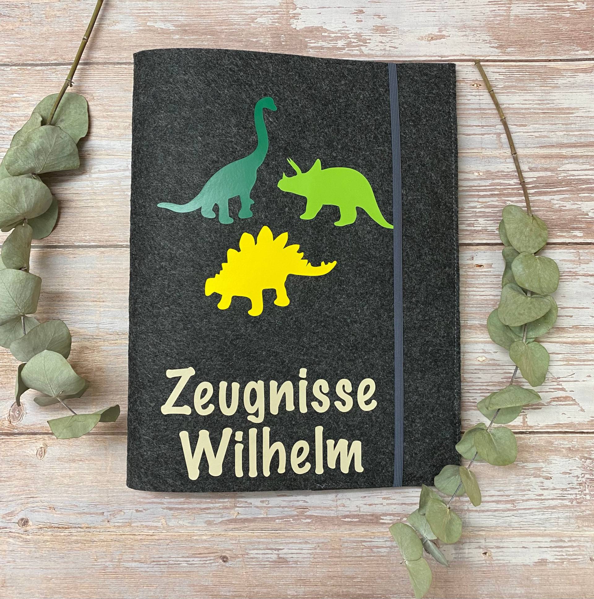 Zeugnismappe | Filz Personalisiert von dieplotterani