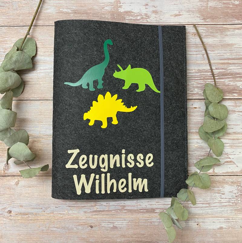 Zeugnismappe | Filz Personalisiert von dieplotterani