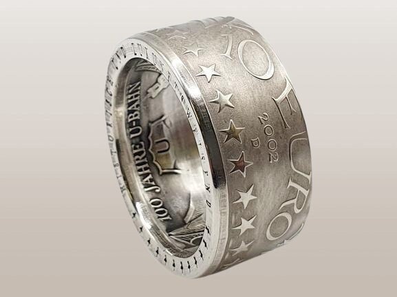 Silberring Aus 10 Euro Münze Von 2002 von dieringmacher