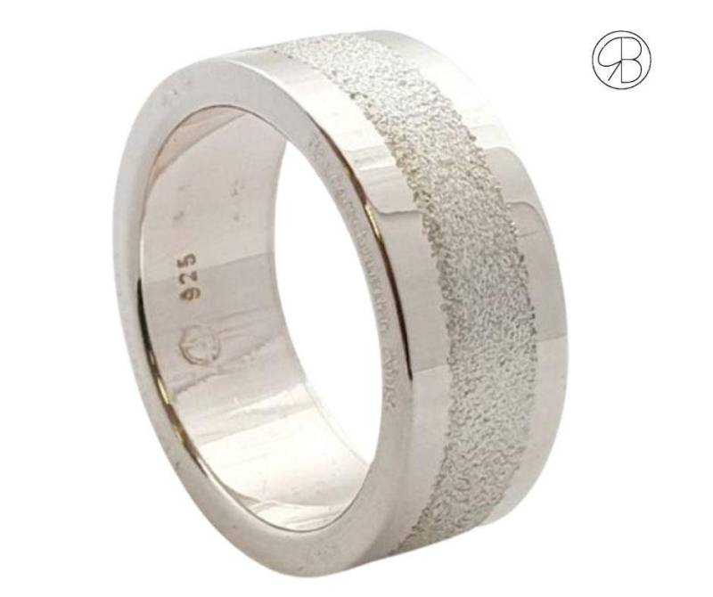 Wunderschön Satinierter Silberring, Wird Von Hand Gefertigt von dieringmacher