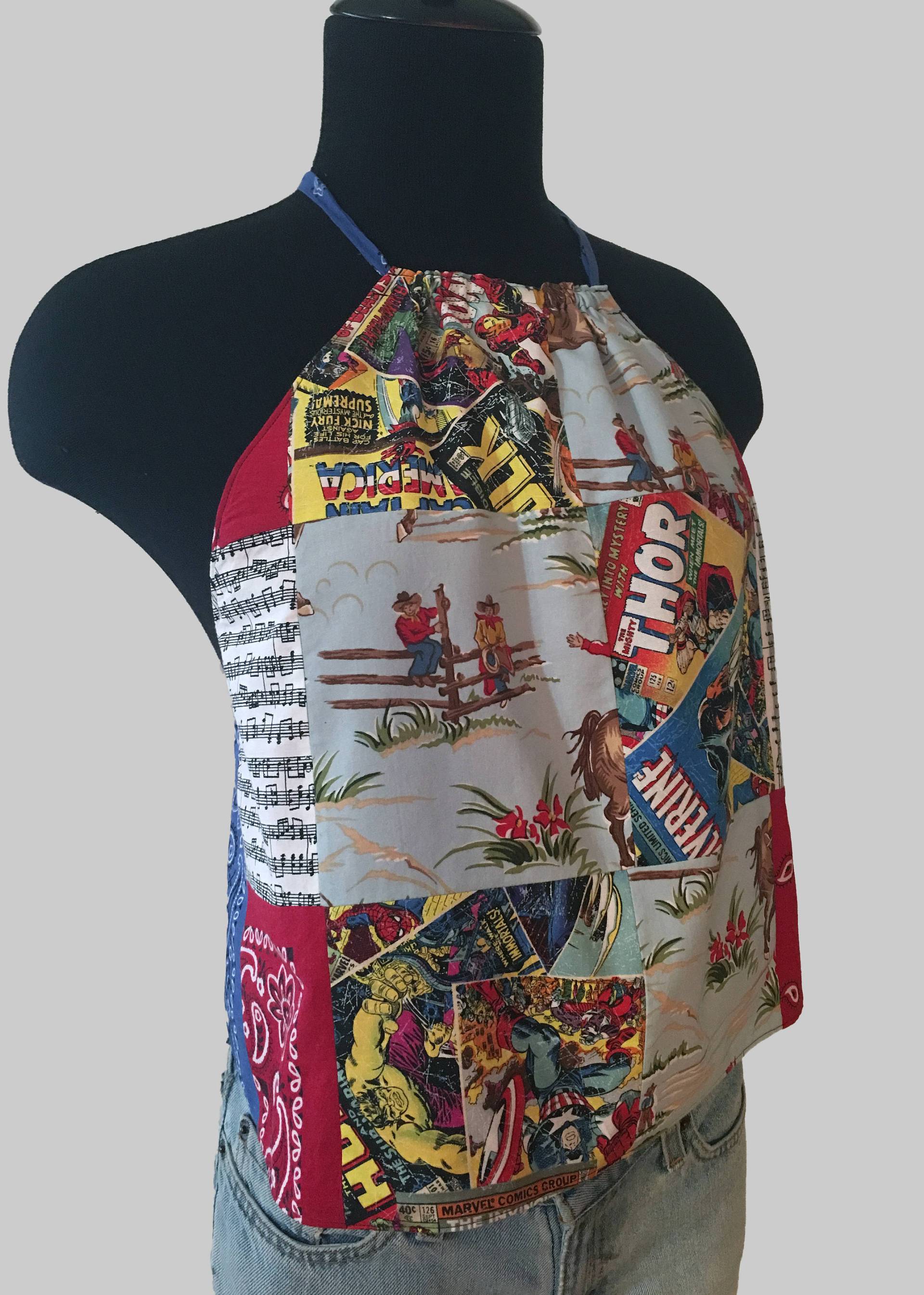 Cowboy Patchwork Halfter. Strandspaß Rodeo Spaß Wendbar Cowboy Patchwork Halfter. Strandspaß Rodeo Spaß Wendbar von digyourselflifestyle