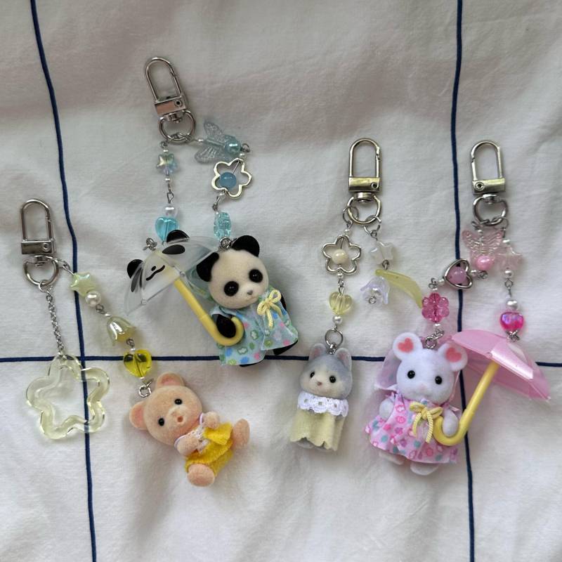 Sylvanian Families/Calico Critters Schlüsselanhänger Keychain, Keyring, Bagcharm von dihakoarts