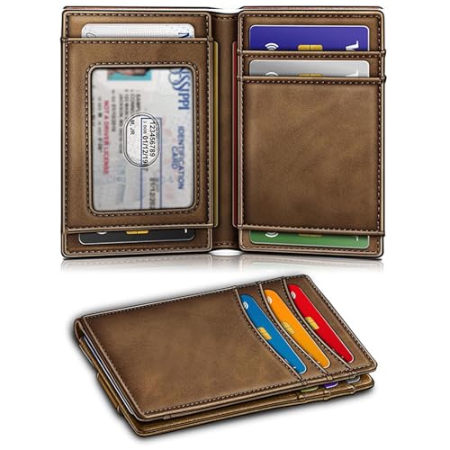 dijiusidy Kartenetui für RFID blockierende Geldbörsen Kartenhalter PU Kartenhalter Geldbörse für Geldbörse Geldklammer für Männer, B dijiusidy Kartenetui für RFID blockierende Geldbörsen Kartenhalter PU Kartenhalter Geldbörse für Geldbörse Geldklammer für Männer, B von dijiusidy