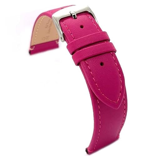 diloy Uhrenarmband aus Leder Ref 304 Rosa 20mm von diloy