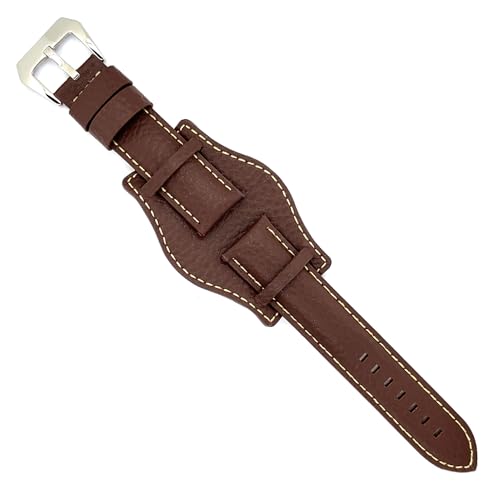 Uhrenarmband aus Leder Bison-Gravur Bund kompatibel mit Fossil CH2592 CH2564 CH2565 CH2891CH3051 18mm 20mm 22mm 24mm Ref 386 Dunkelbraun 22mm. Uhrenarmband aus Leder Bison-Gravur Bund kompatibel mit Fossil CH2592 CH2564 CH2565 CH2891CH3051 18mm 20mm 22mm 24mm Ref 386 Dunkelbraun 22mm. von diloy