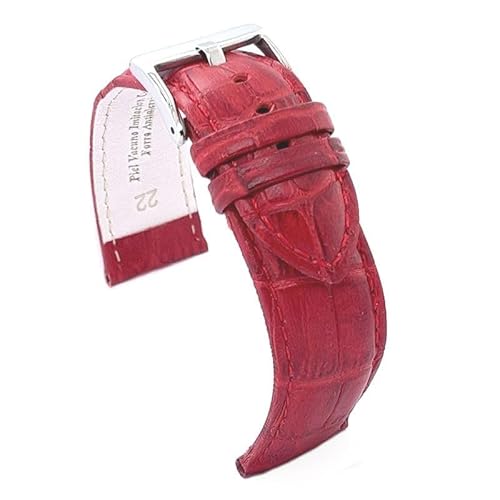 diloy Uhrenarmband aus Leder Ref 368 Bordeaux 24mm von diloy