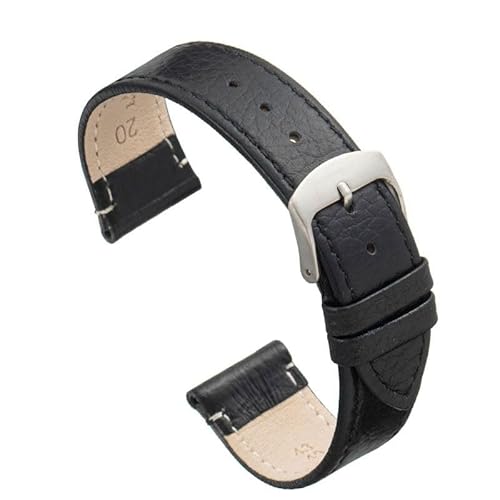 diloy Uhrenarmband aus Leder Ref 86 Schwarz 16mm von diloy