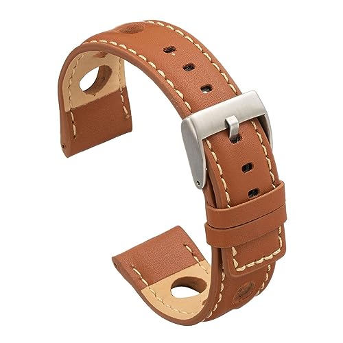 diloy Uhrenarmband kompatible mit Oppo Watch 4 Pro. Modell P355/22mm Hellbraun 22mm von diloy