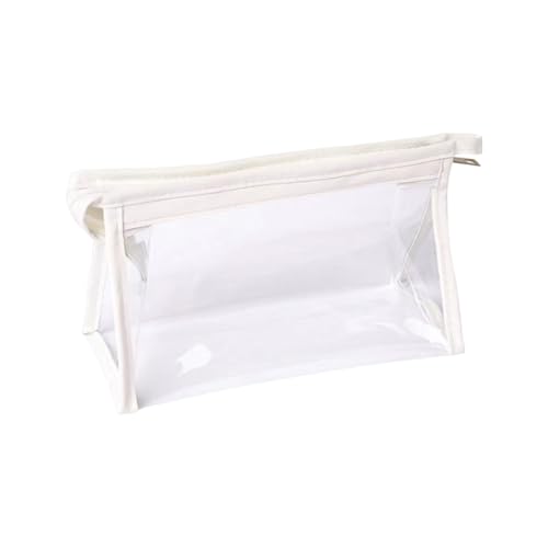 dinghaole Federmäppchen Durchsichtig, Mäppchen Durchsichtig, Dreieckige Transparente PVC-Bleistifttasche, Make up Taschen mit Reißverschluss für die Aufbewahrung von Schreibwaren Kosmetik von dinghaole