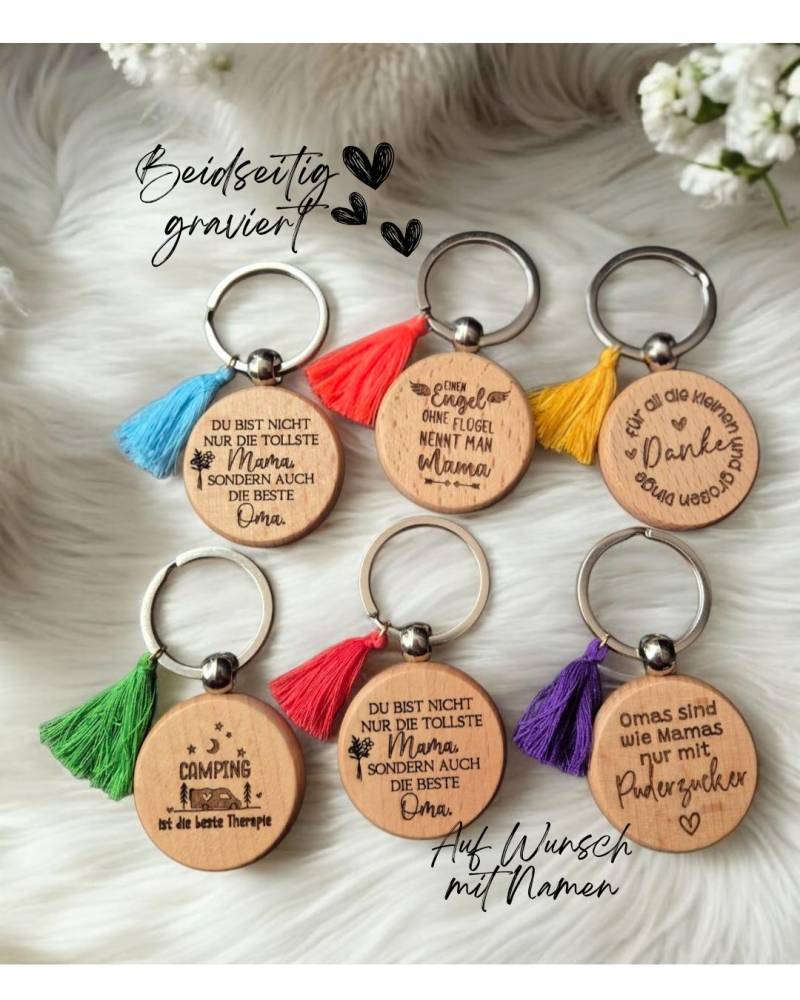 Schlüsselanhänger Holz Geschenk Personalisiert Kleines Muttertag Geburtstag Mit Spruch Personalisierter von diniisDIYshop