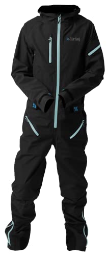 dirtlej dirtsuit core edition blacklabel Matschoverall für Mountainbiker Herren, zip-off-Hose Größe (M) von dirtlej