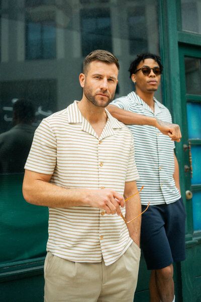 dirts 50s Striped Button Shirt von dirts