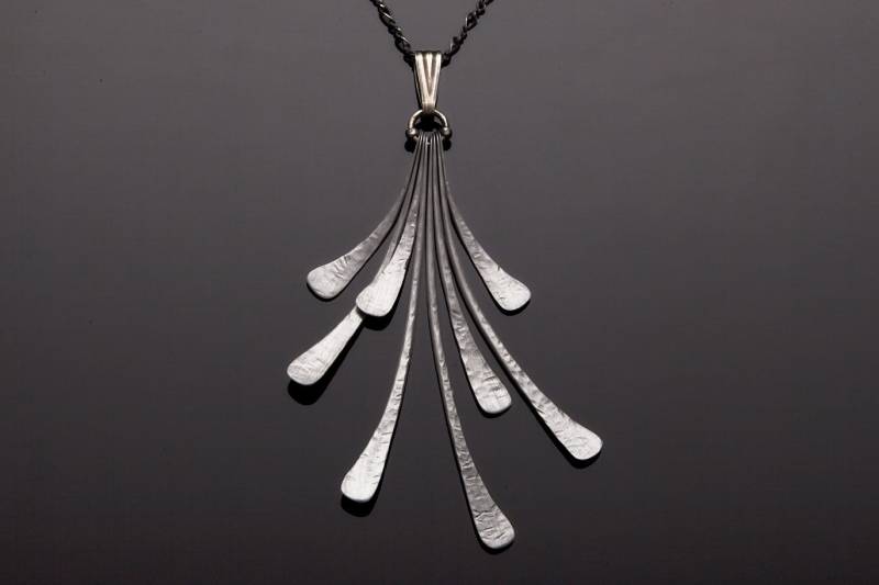 Statement Kette Aus Stahl, Geschenk Zur Hochzeit, Jahrestag, 11. Geschmiedete Stahl Halskette. Handgemachte Boho Gehämmerte Halskette, Schmuck von dirtyprettyartwear