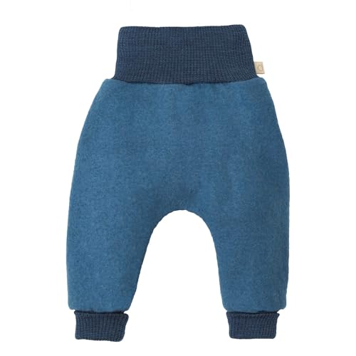 Disana Pumphose Baby & Kinder - 100% Bio-Merino, Leichter Wollwalk – atmungsaktiv & mitwachsend - Unisex Gr. 62 – 104 - nachhaltig & fair – besonders bequem - Made in Germany | Taubenblau Gr. 98-104 von Disana